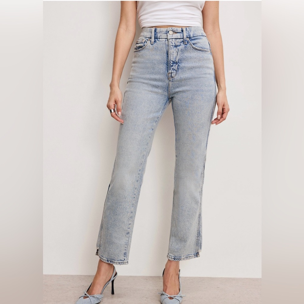 Good American Good Curve Straight Jeans